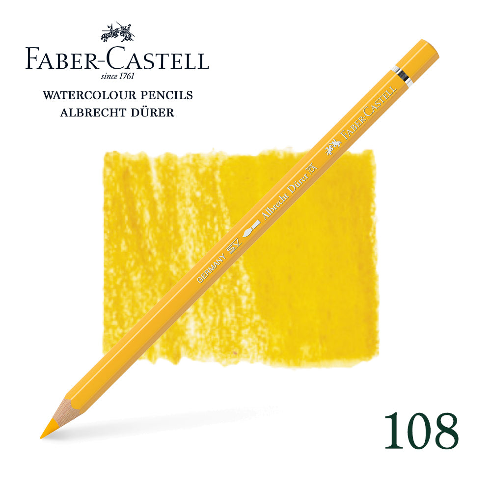 108 Kadmiumgelb dunkel - Aquarellstift - Faber-Castell - Albrecht Dürer