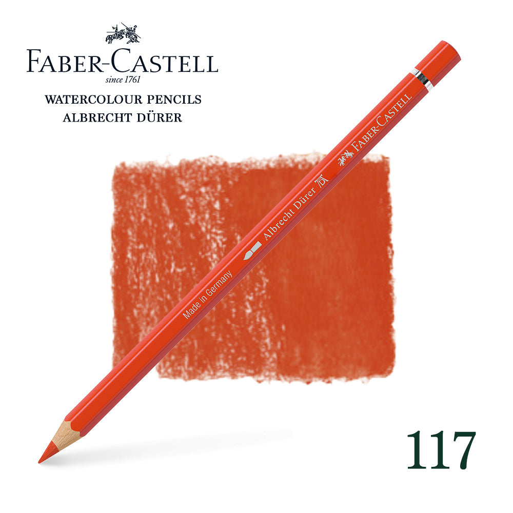 117 Rouge de cadmium clair - Crayon aquarellable - Faber-Castell - Albrecht Dürer
