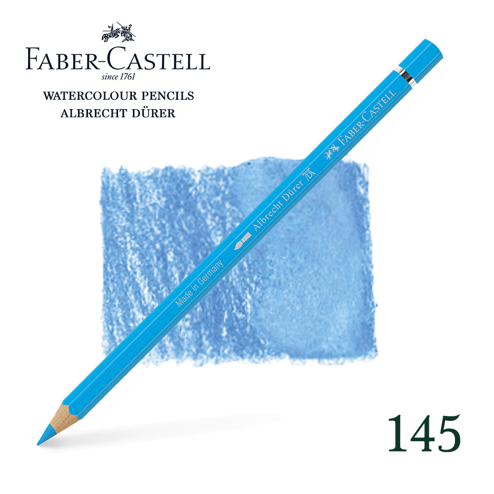 145 Bleu phtalo clair - Crayon aquarellable - Faber-Castell - Albrecht Dürer