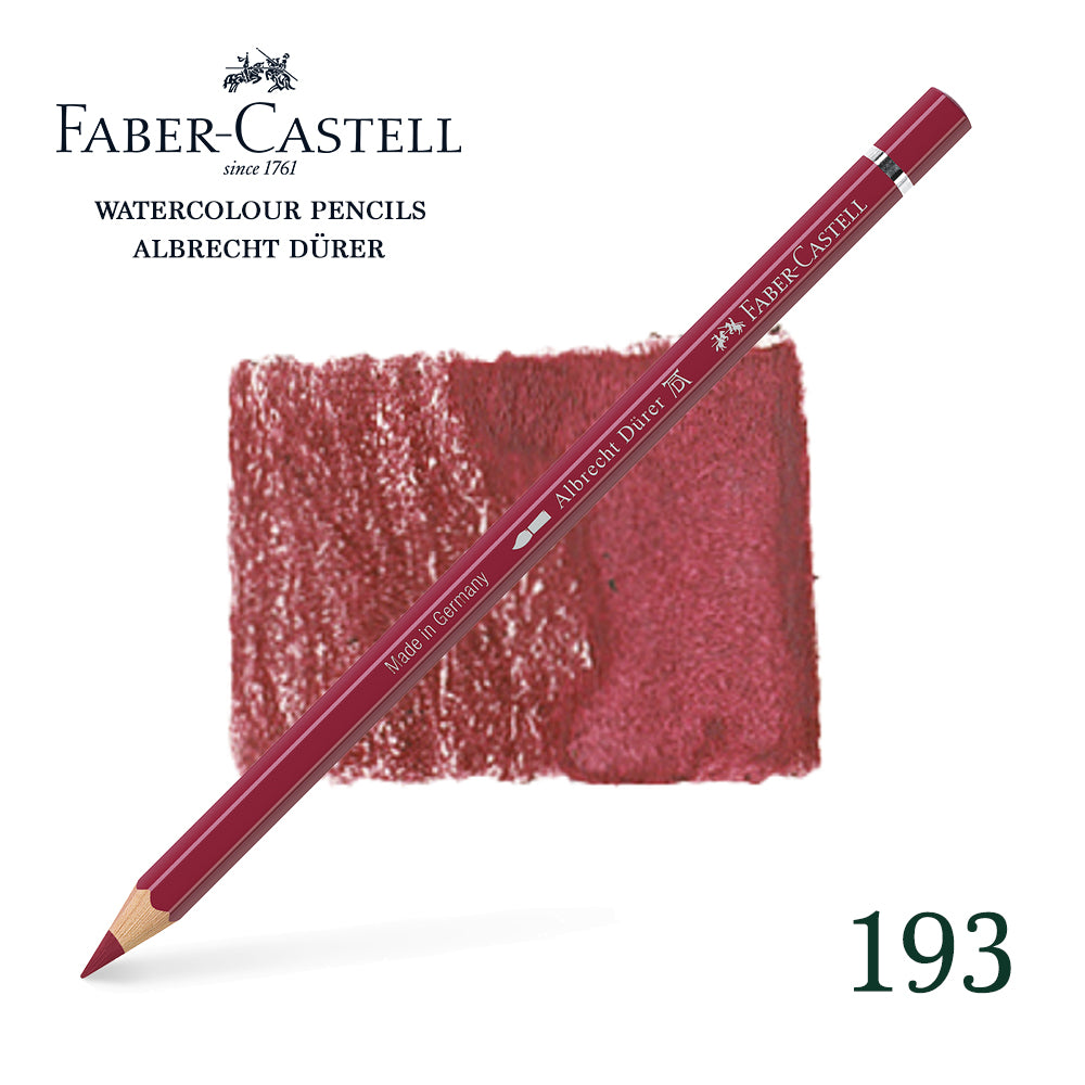 193 Burnt carmine - Watercolor pencil - Faber Castell - Albrecht Durer
