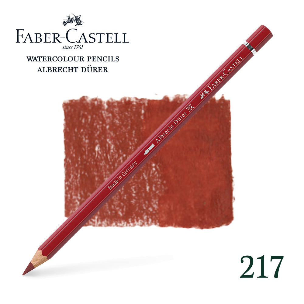 217 Rouge de cadmium moyen - Crayon aquarellable - Faber-Castell - Albrecht Dürer