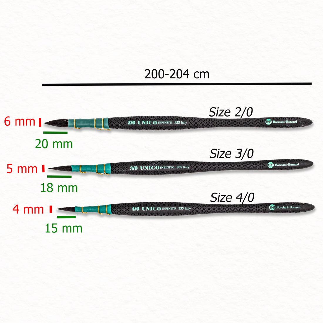 Unico Infinito - Mini Quill - Borciani Bonazzi - Synthetic watercolor brush