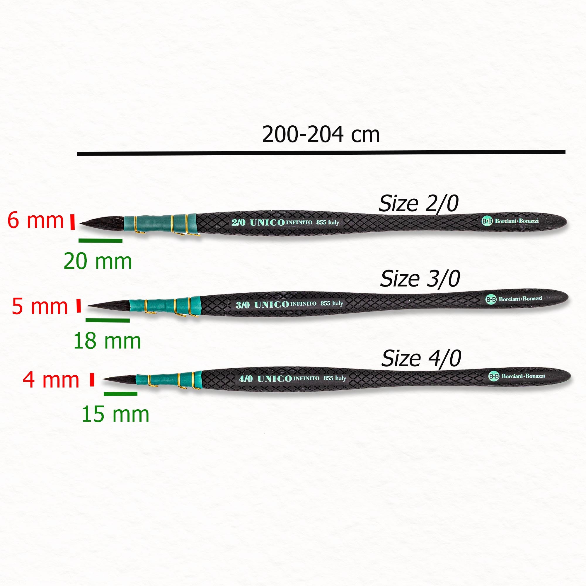 Unico Infinito - Mini Quill - Borciani Bonazzi - Synthetischer Aquarellpinsel