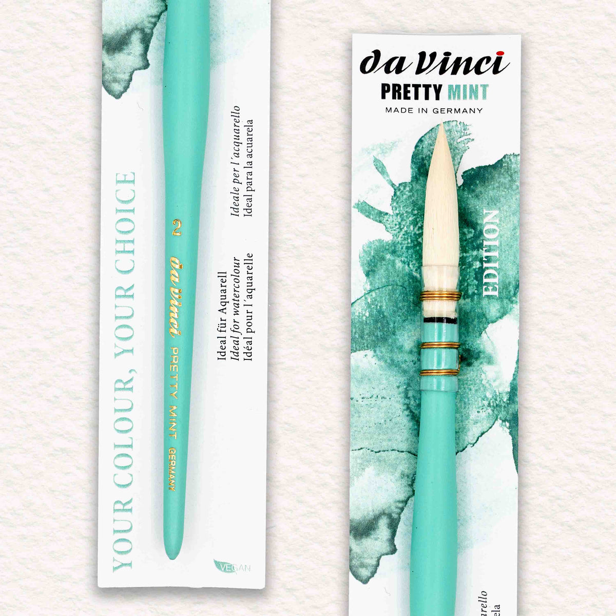 Pretty Mint - Da Vinci - Synthetic Watercolor Brush (series 496)