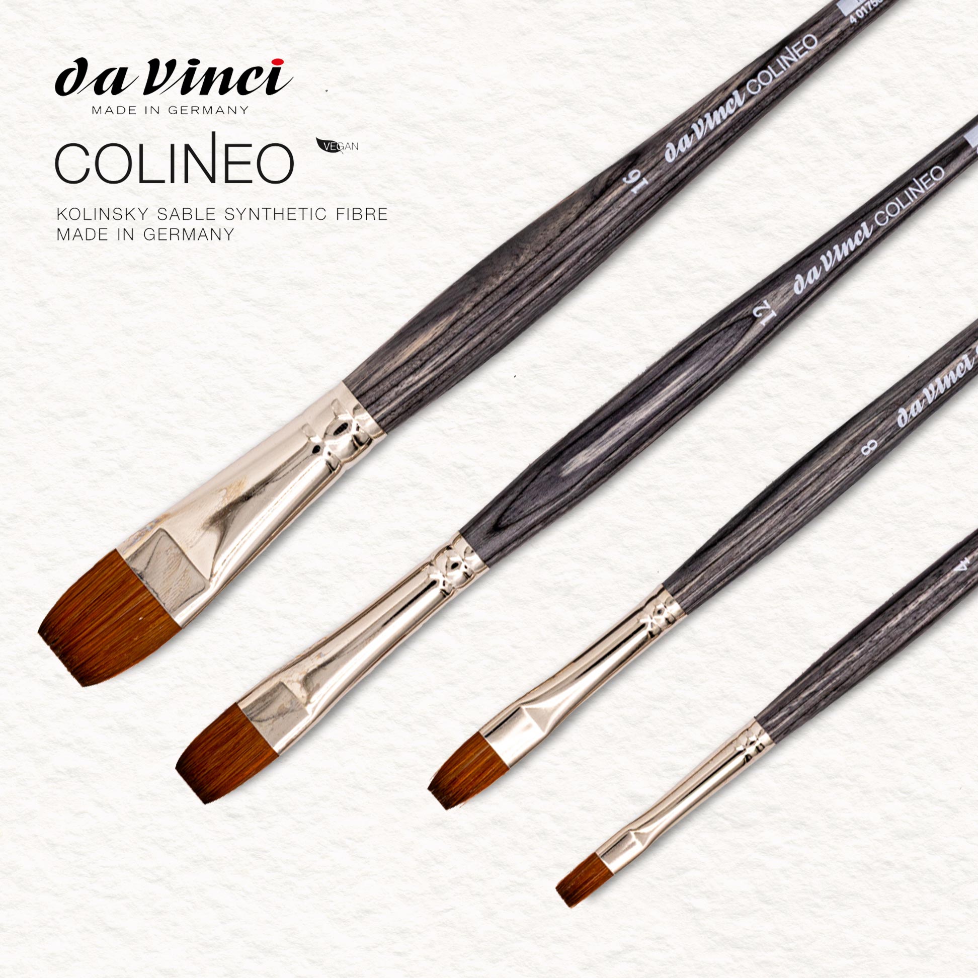Colineo - Flachpinsel - Da Vinci - Synthetischer Aquarellpinsel