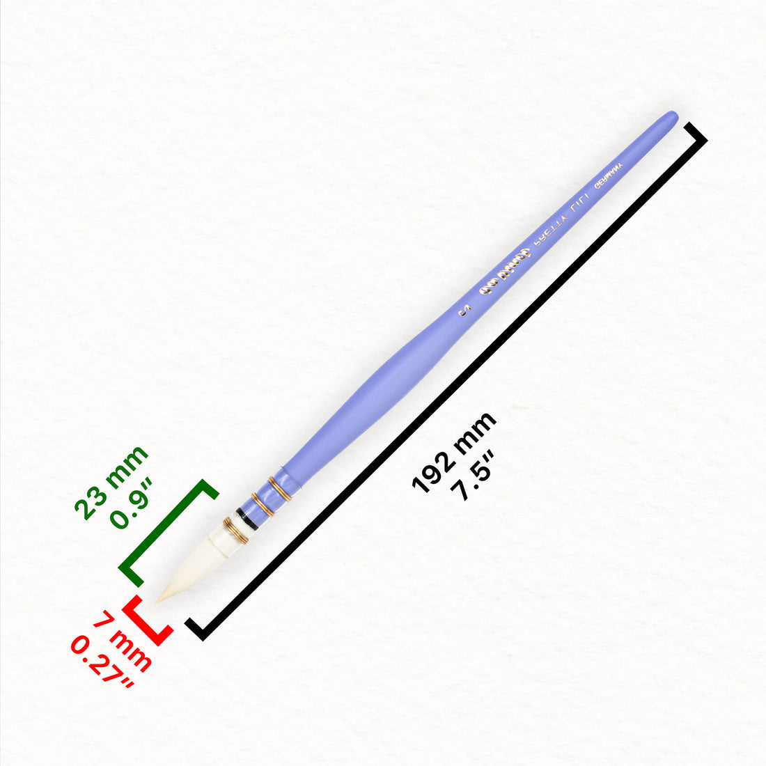 Pretty Lili - Da Vinci - Synthetischer Aquarellpinsel