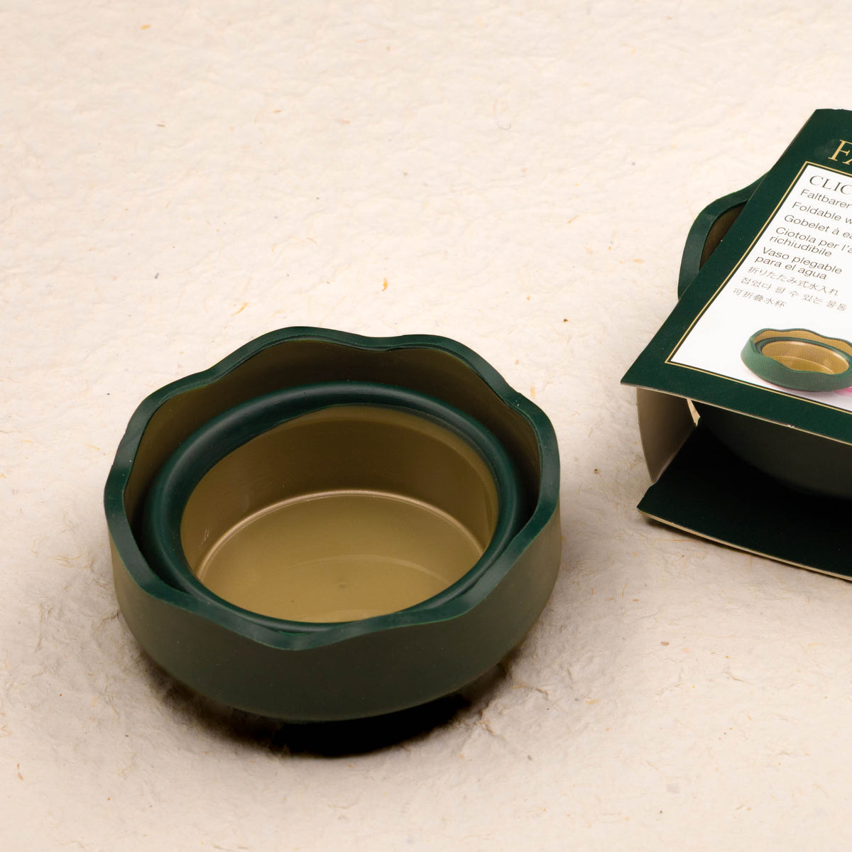 Faber-Castell Wasserbecher Clic&Go - Dunkelgrün