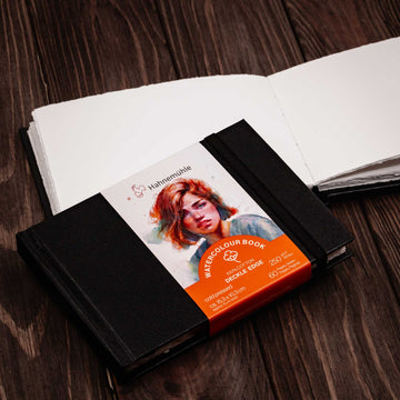A6 Landscape - Hahnemühle - 100% Cotton watercolor sketchbook with deckled edge