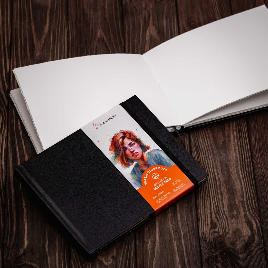 A5 Landscape - Hahnemühle - 100% Cotton watercolor sketchbook with deckled edge