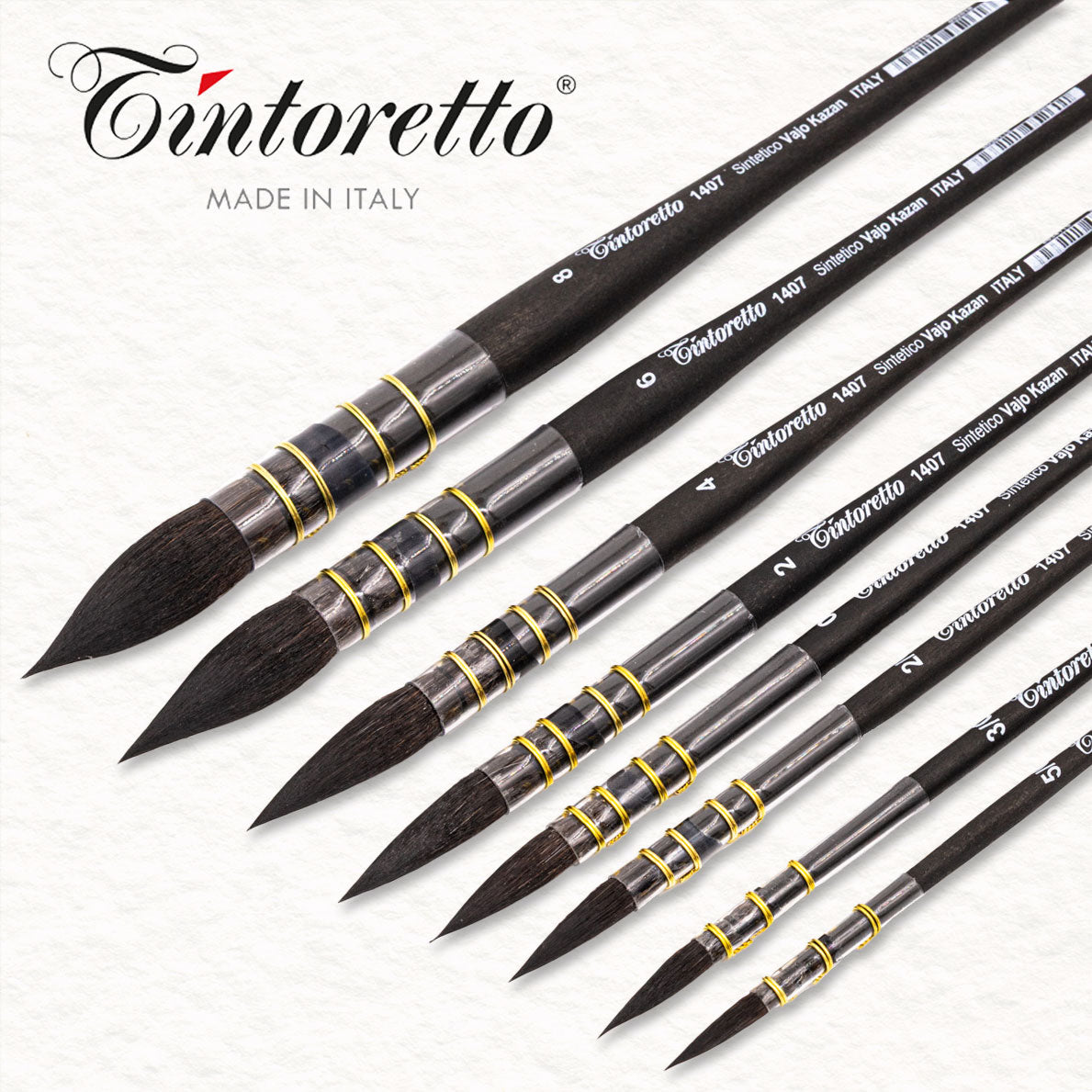 Vajo Kazan (Serie 1407) - Tintoretto - Synthetischer Aquarellpinsel 