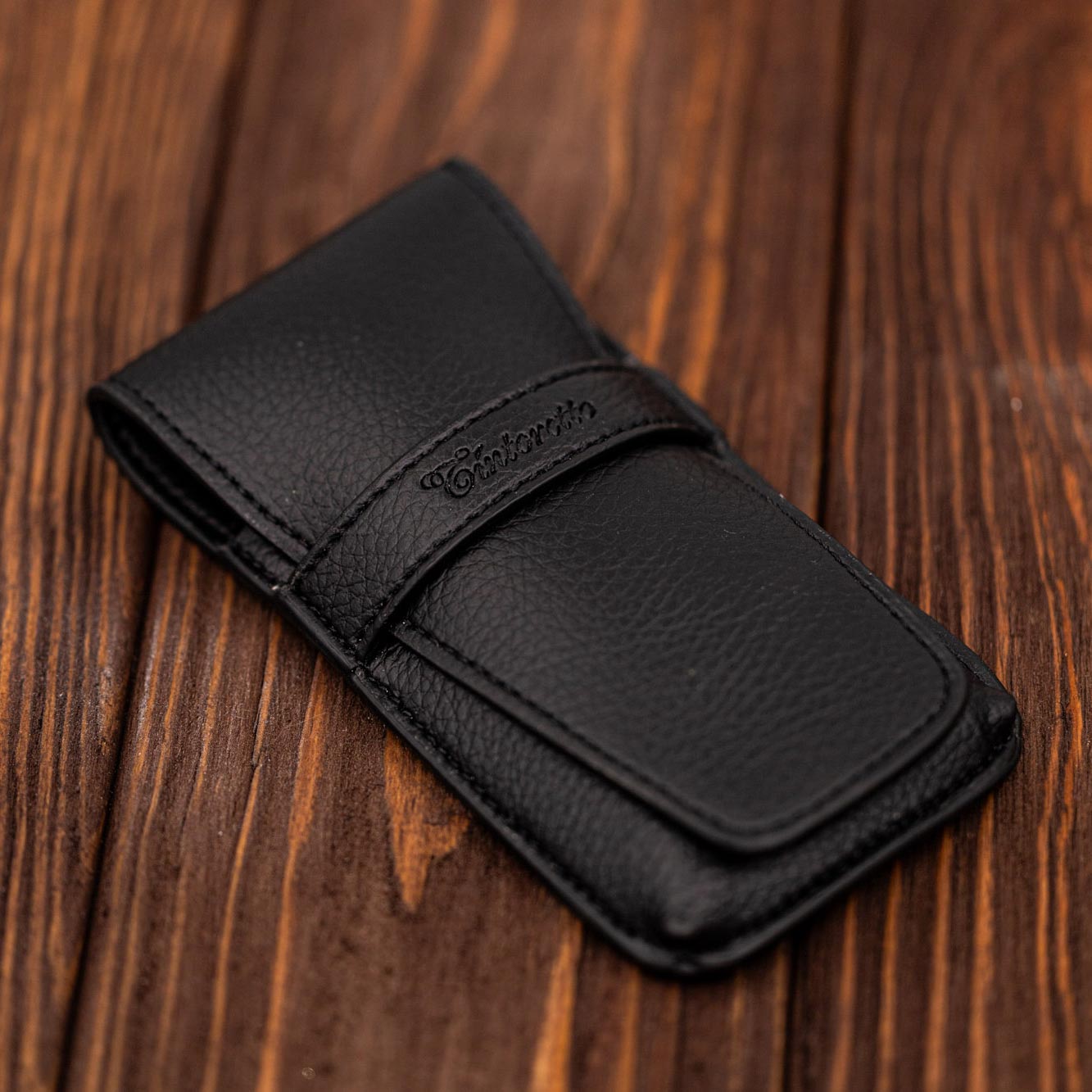 4 Reisepinsel in Taschenetuis aus Öko-Leder - Vajo - Tintoretto (4323) 